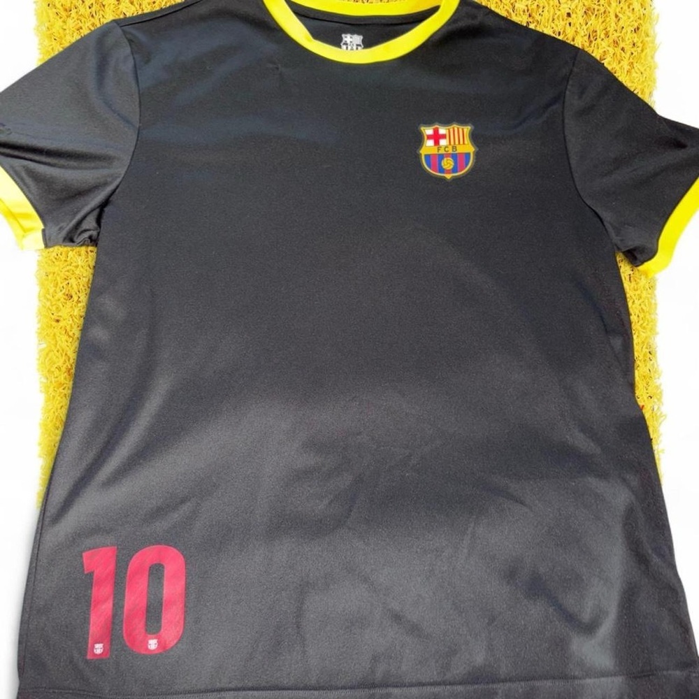 Kids Black and Yellow Soccer Shirt